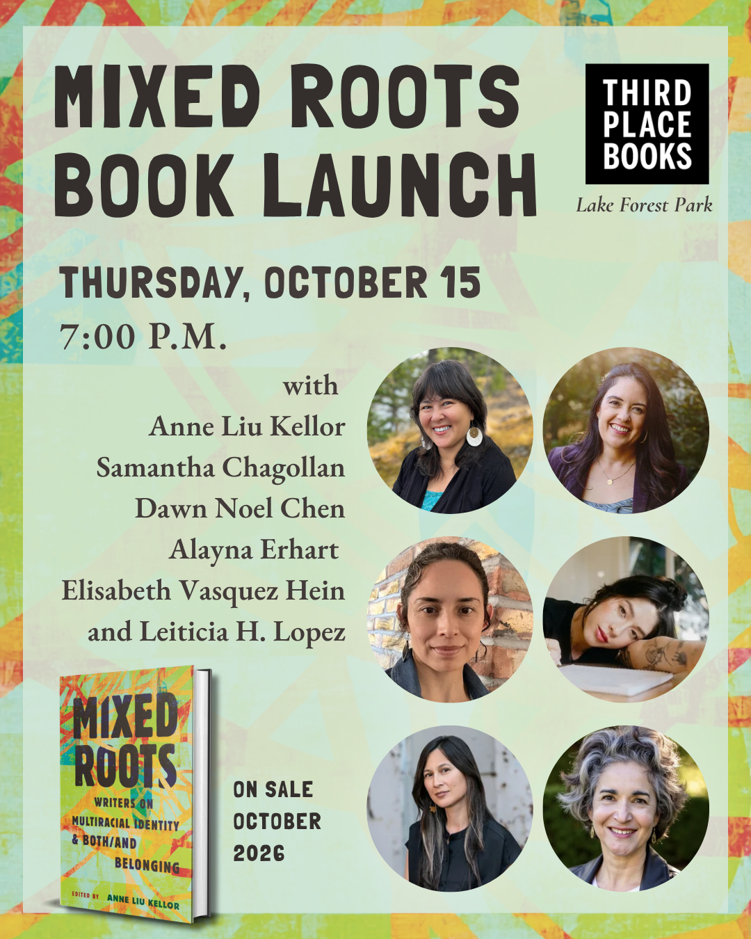 Mixed Roots book launch at Third Place Books  - Lake Forest Park