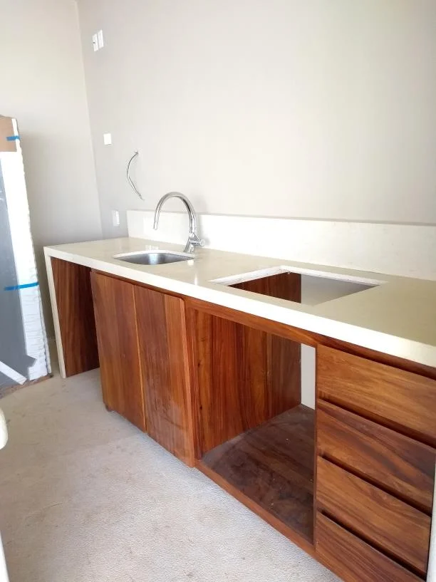Carpentry in kitchen