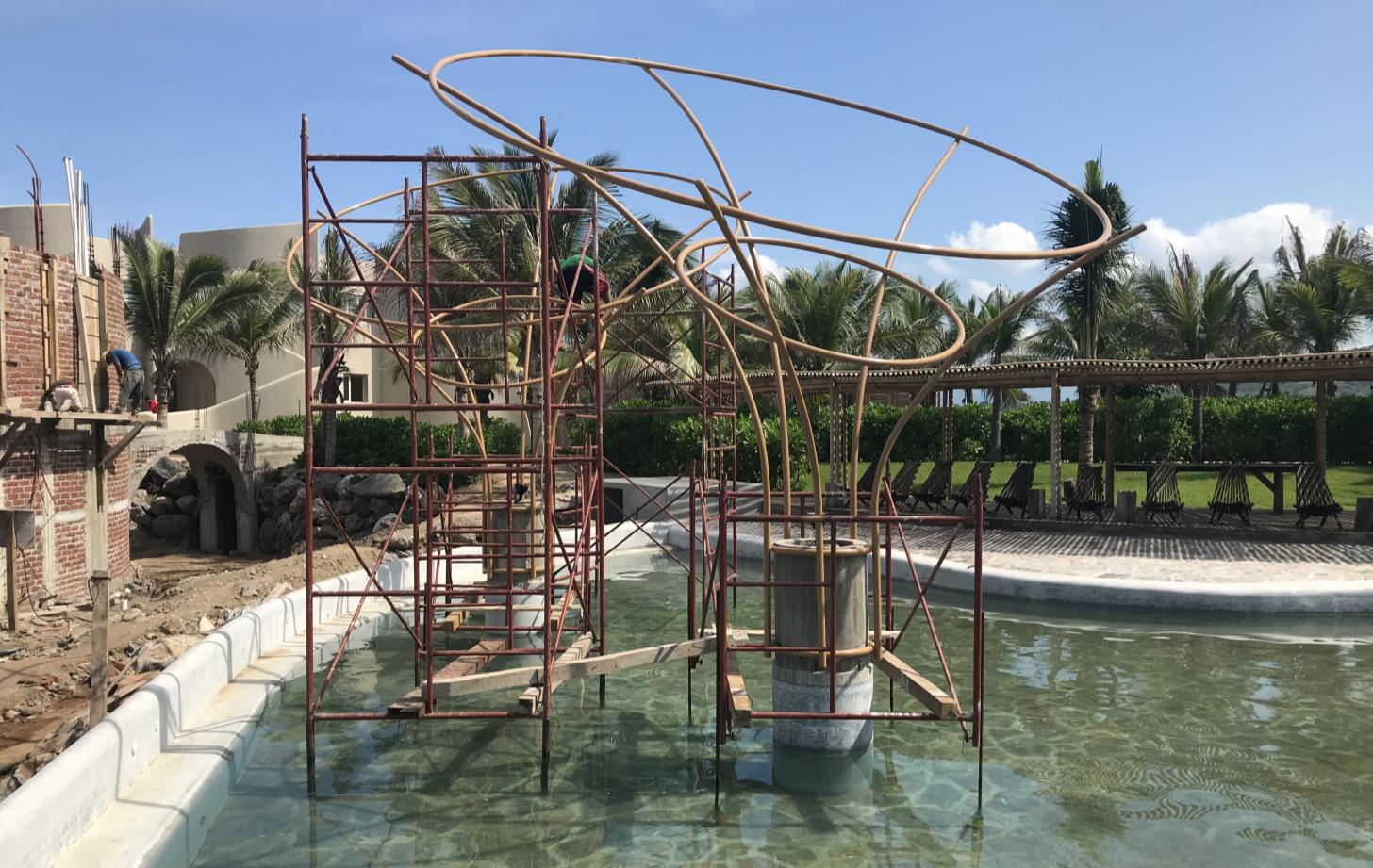 Steel structures por Bamboo trees