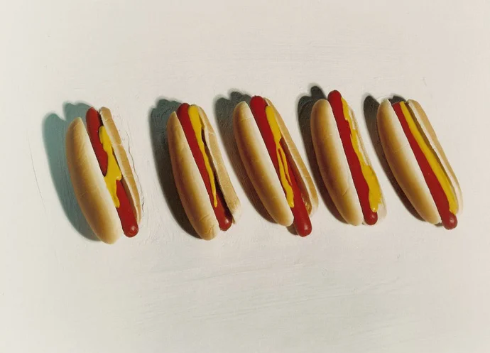   Five Hot Dogs , 2003,&nbsp;18 x 14 inches, C-print  