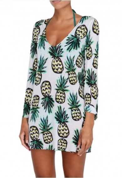 Milly Cabana Pineapple Print