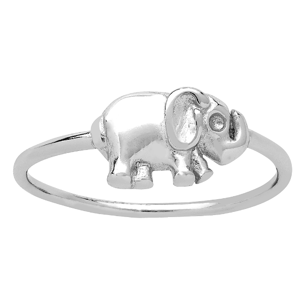 SILVER TONE ELEPHANT RING Elephants are said to bring good luck, so make this your lucky ring!