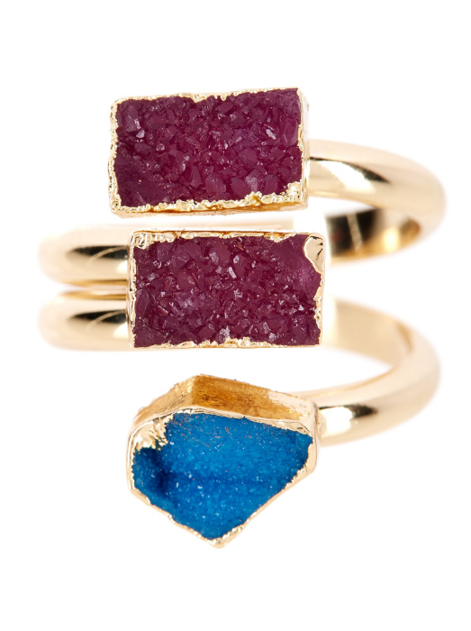 DRUZY 3 STONE WRAP RING Everything Ali designs is so unique and bold. This ring really reflects who she is.