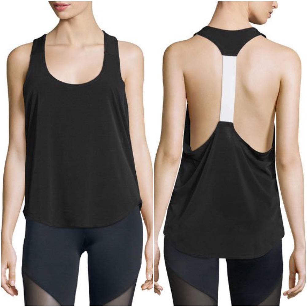 ONZIE ELASTIC-BACK SLEEVELESS SPORT TANK