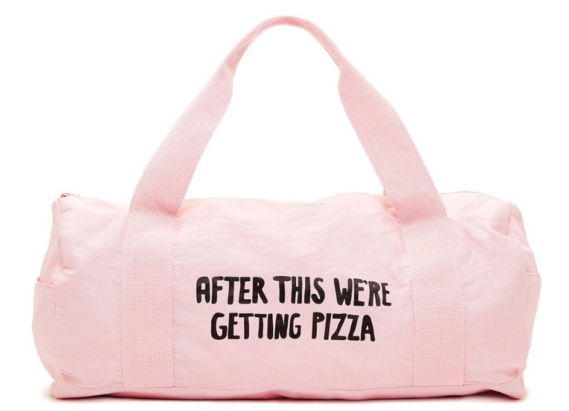 Hurray for honesty. Also this cute gym bag by Ban.do .