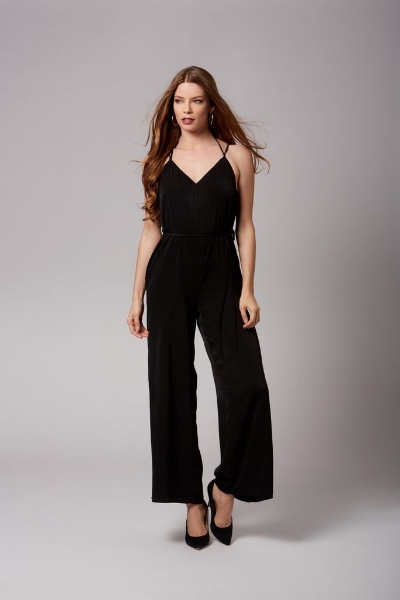 Audrey Taupe Strapless Jumpsuit