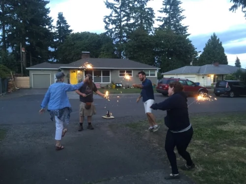 Ain't no party like a sparkler dance party! heeey!