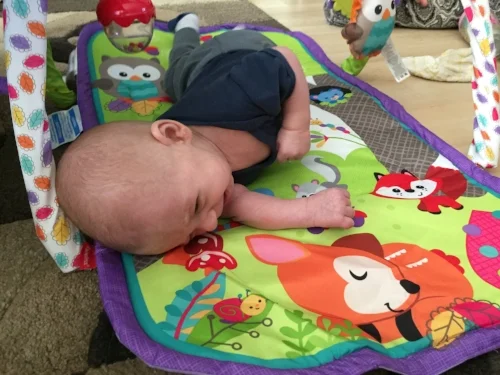 One time I let him cry long enough to get photographic evidence
