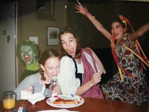Shortly after this amazing photo was taken the Green One and I pretty much memorized the script to Monty Python and the Holy Grail (which is known to be extremely historically accurate)
