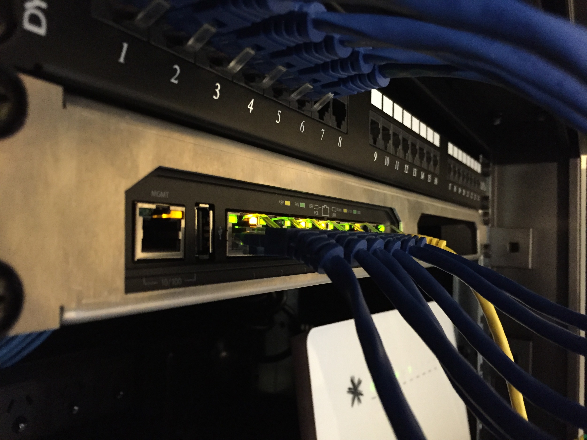 Glory shot of the cabling