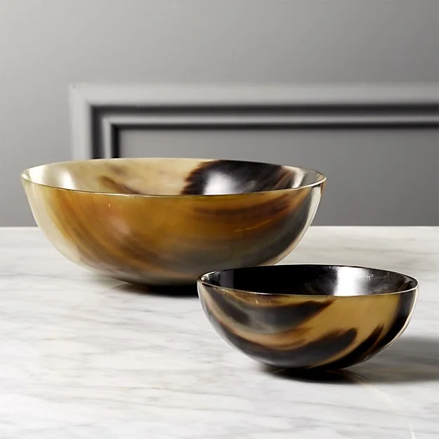 TREK HORN BOWLS - $9-$20 These classy Horn bowls make the perfect catch all - great for bedside, coffee table and kitchen!