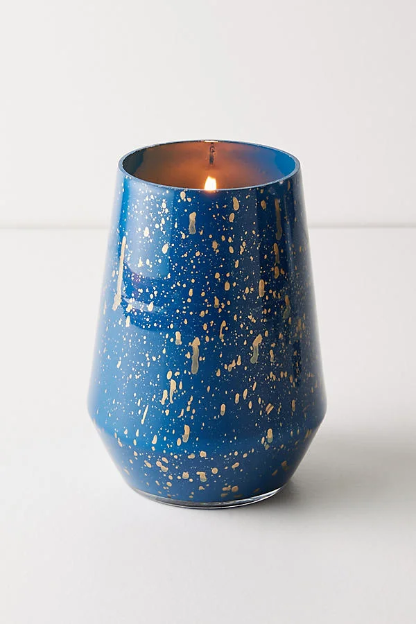 CAPRI BLUE STARGAZER CANDLE - $44 The capri blue (volcano) candle is one of my all time favorites! I often see this candle requested on registries & there is a reason why! These candles come in all different colored containers, but this one in particular caught my eye. Isn't it just gorgeous!