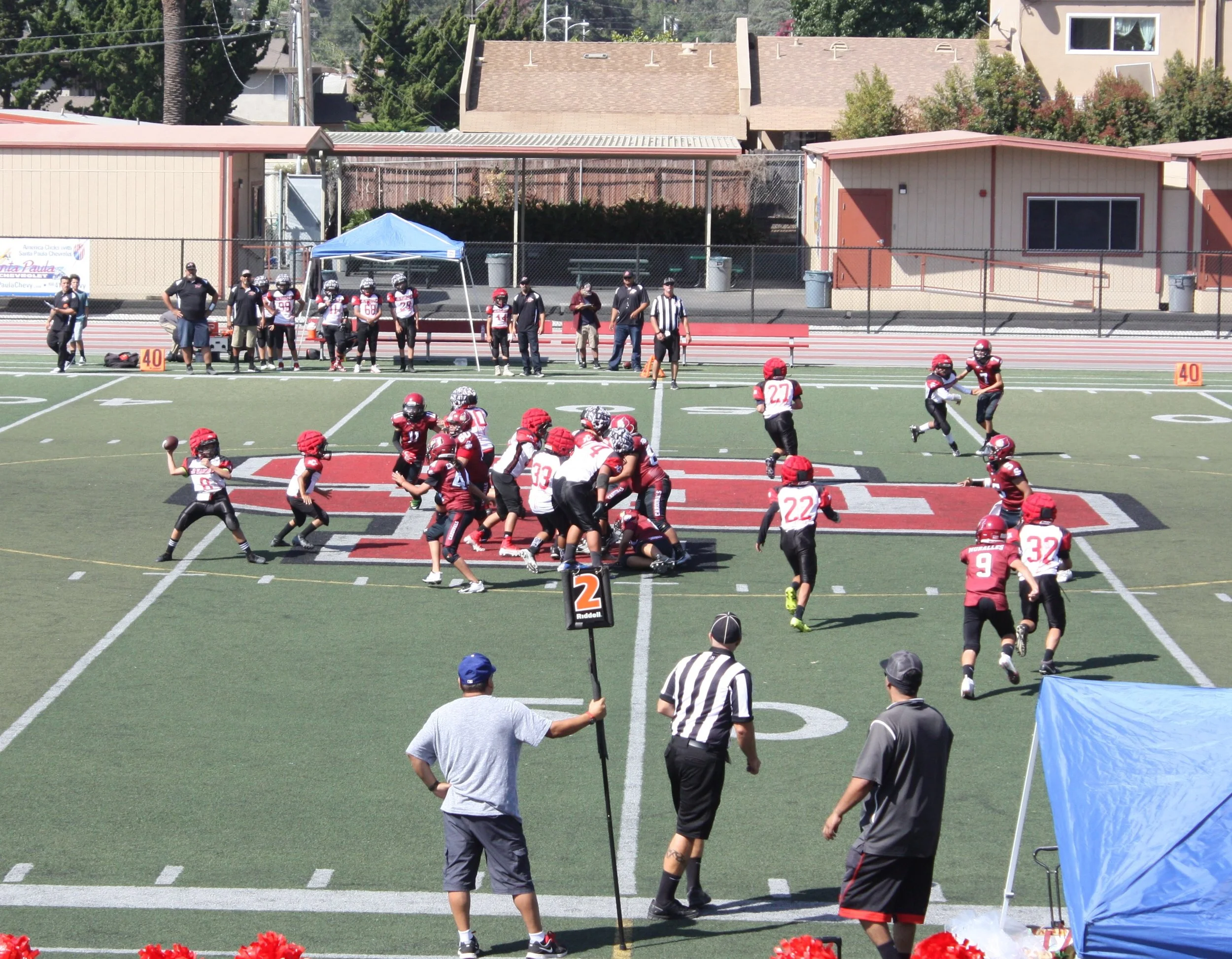 2018 Junior team plays at Santa Paula stadium.