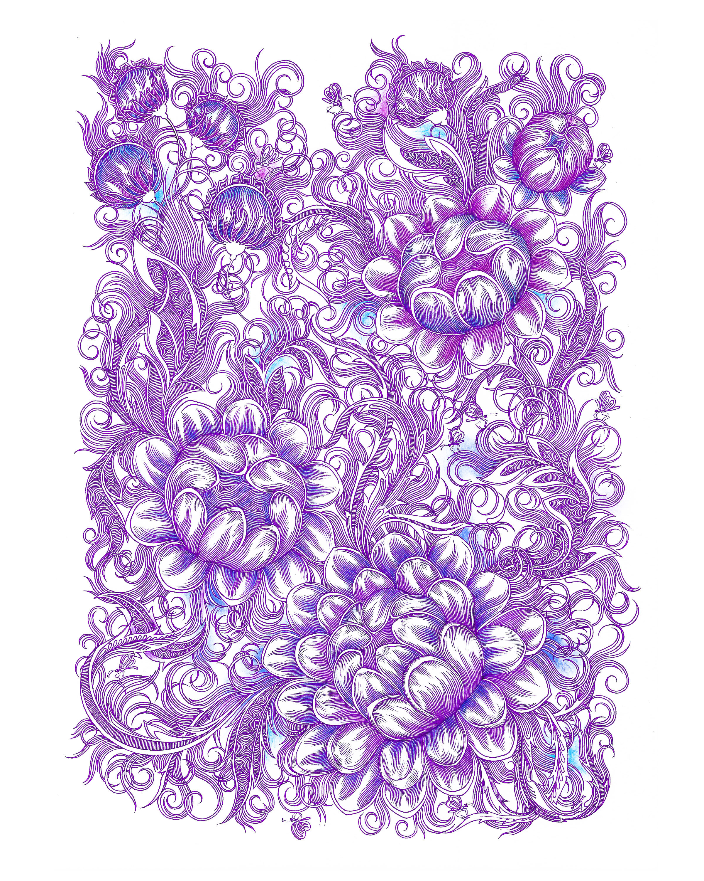 Wild Flowers in Purple