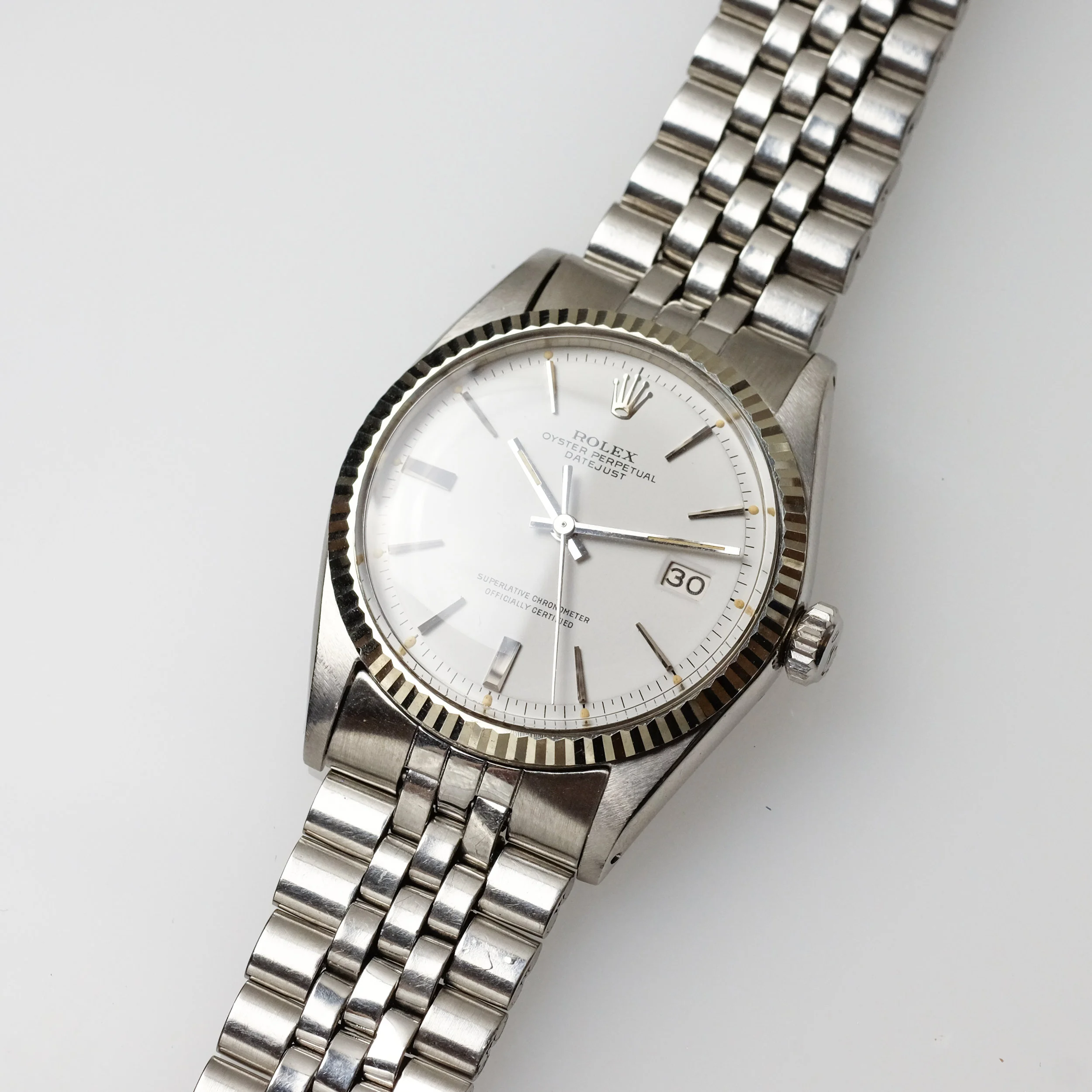 rolex 1601 white dial