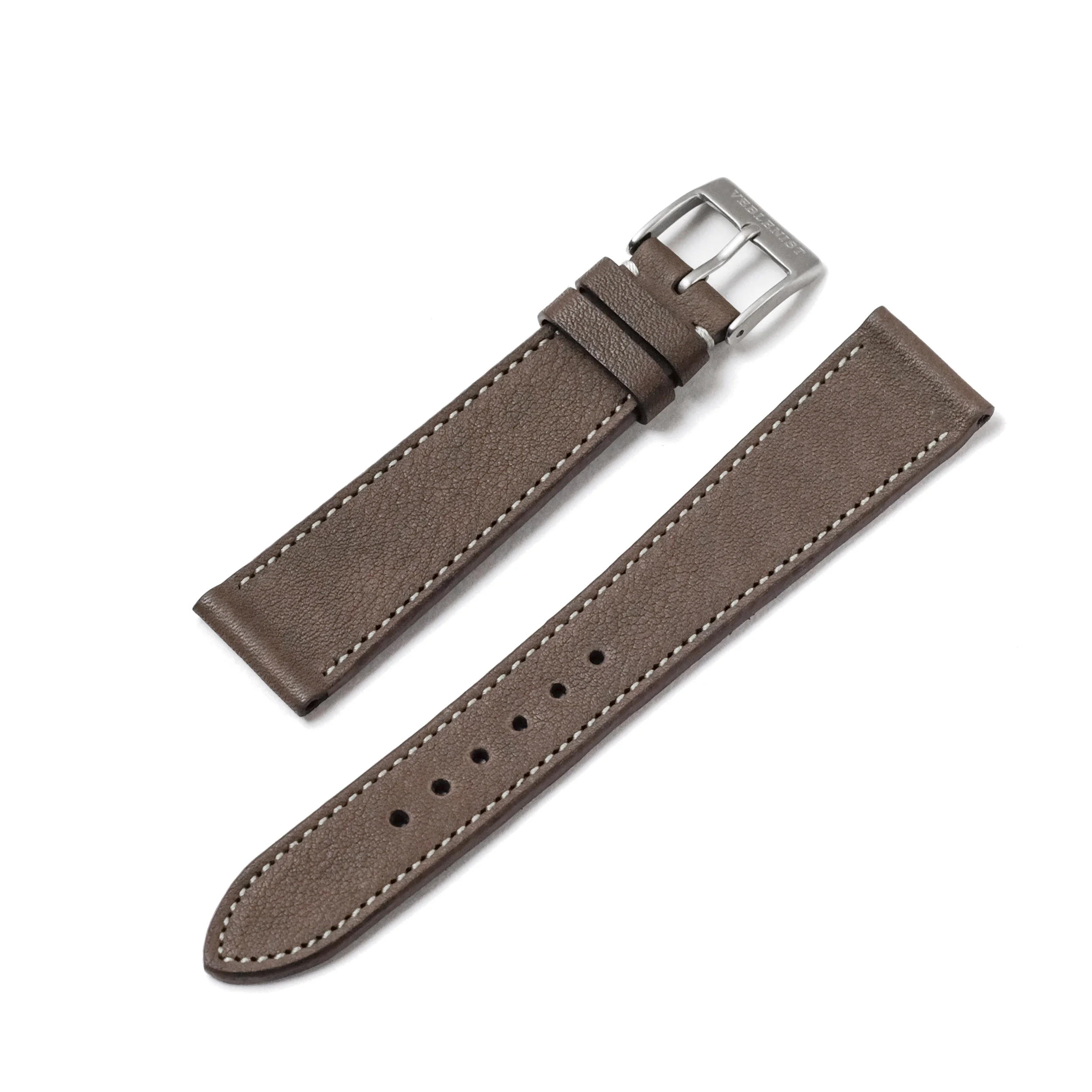 Taupe Calfskin Watch Strap