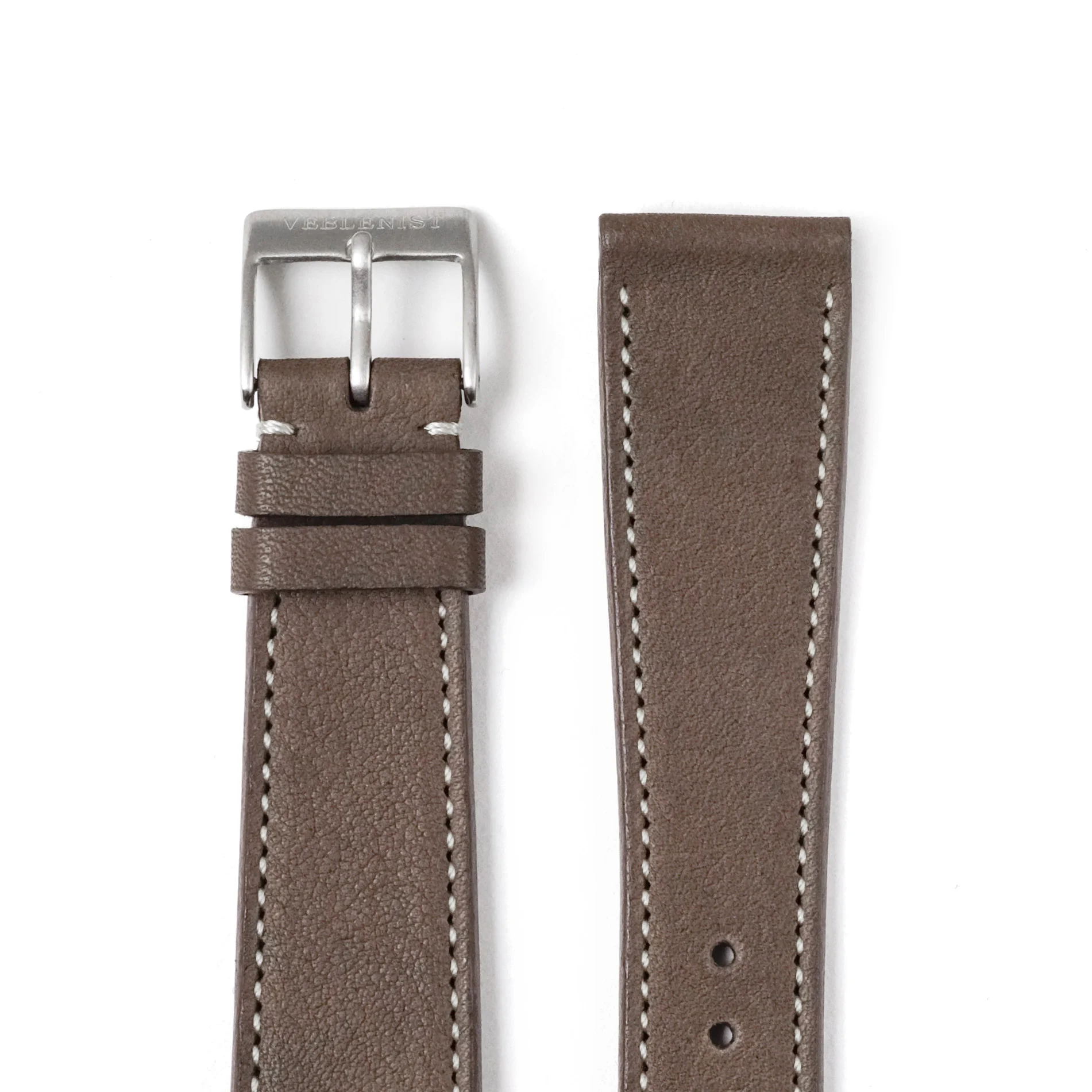 Taupe Calfskin Watch Strap