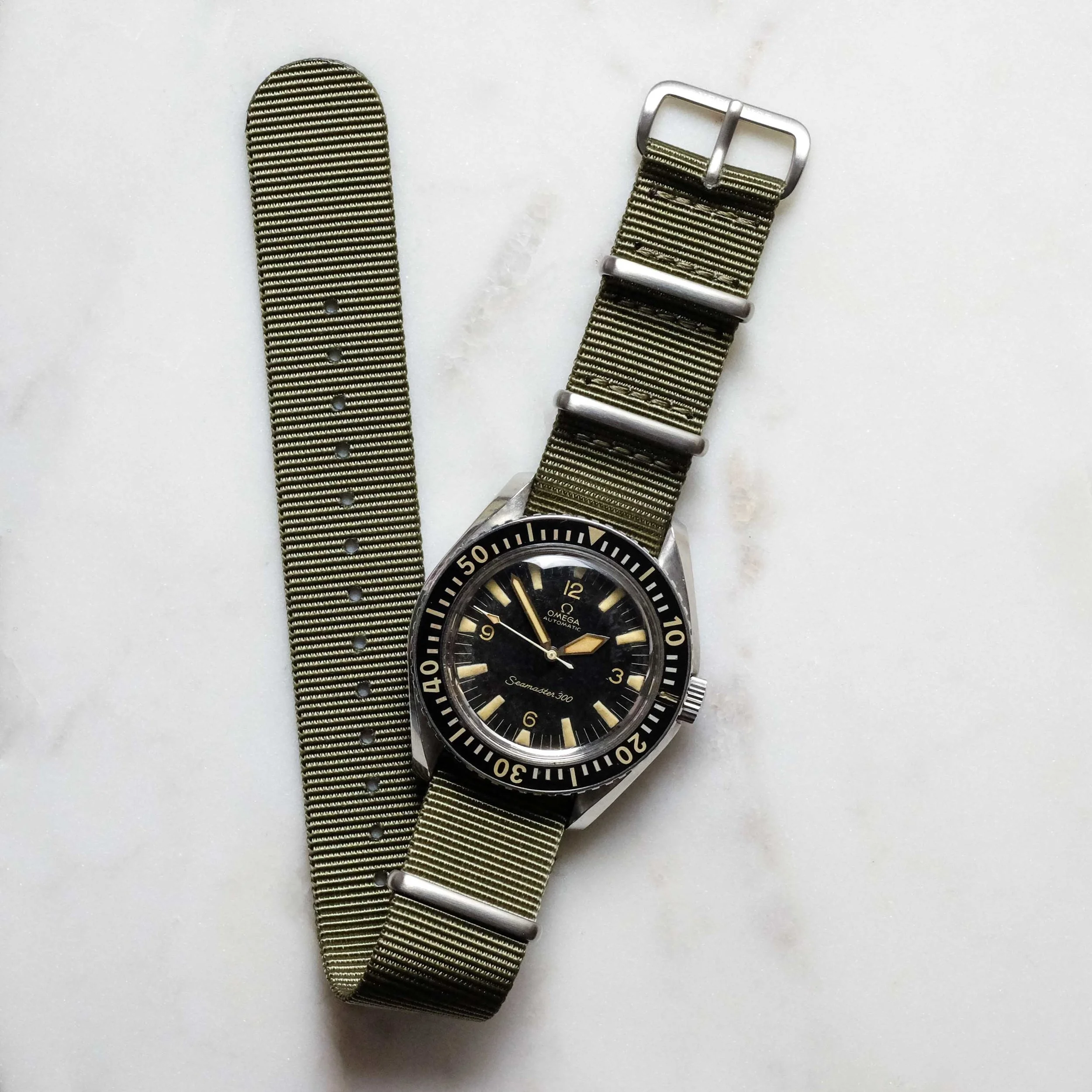 Green Nylon NATO Watch Strap - Double 