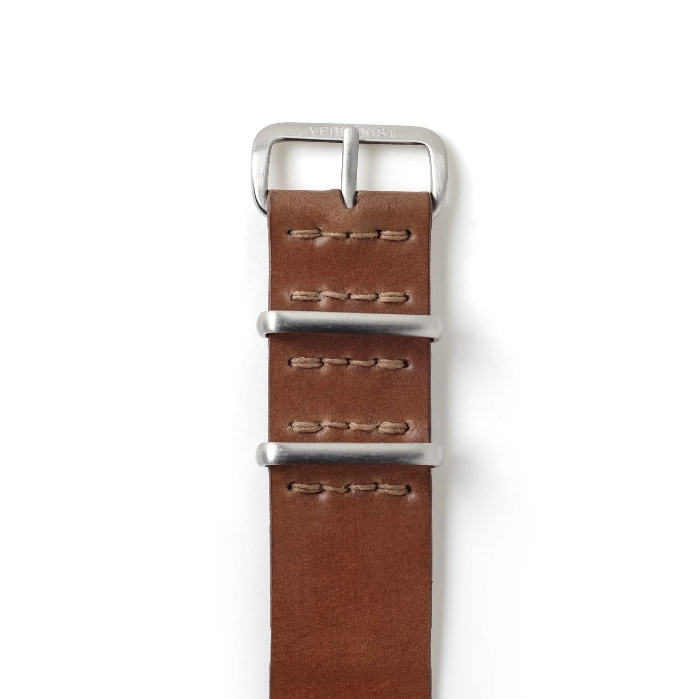 Natural Single-Pass Shell Cordovan Watch Strap