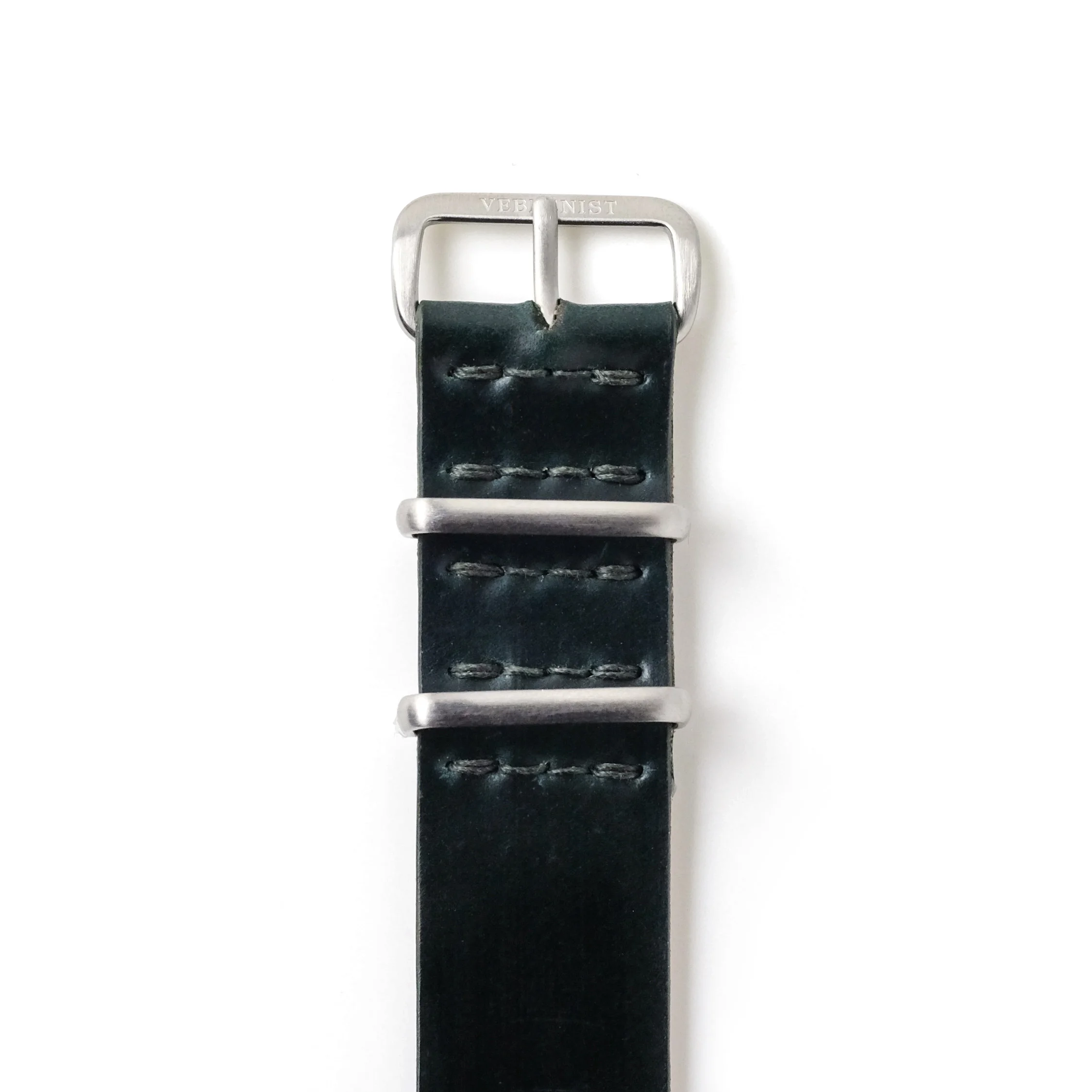 Green Single-Pass Shell Cordovan Watch Strap