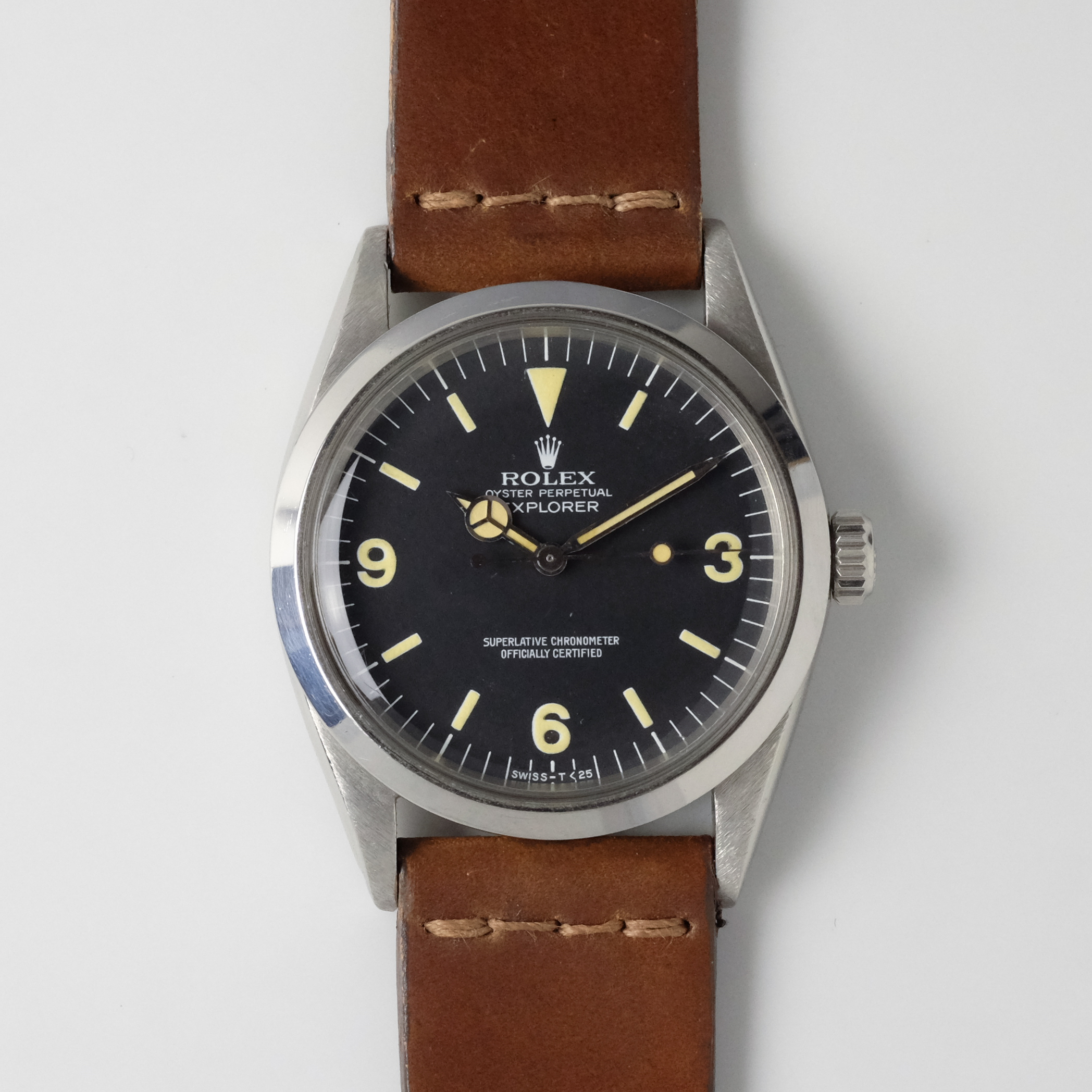 rolex explorer 1016 leather strap