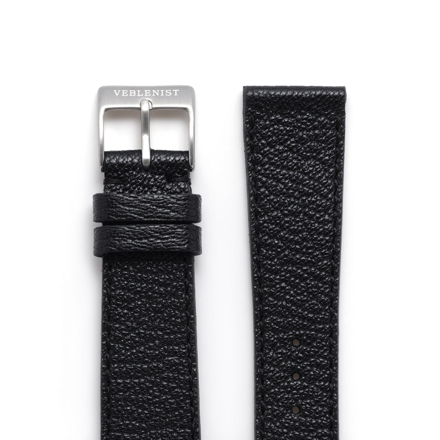 Nero Watch Strap - Custom Handcrafted Leather Band - VEBLENIST — VEBLENIST