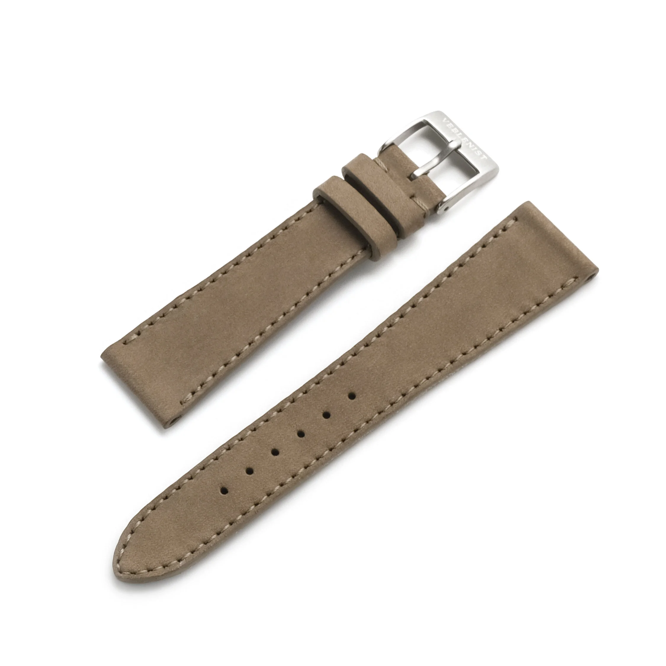 Mochachino Nubuck Watch Strap Custom Handcrafted Leather Band