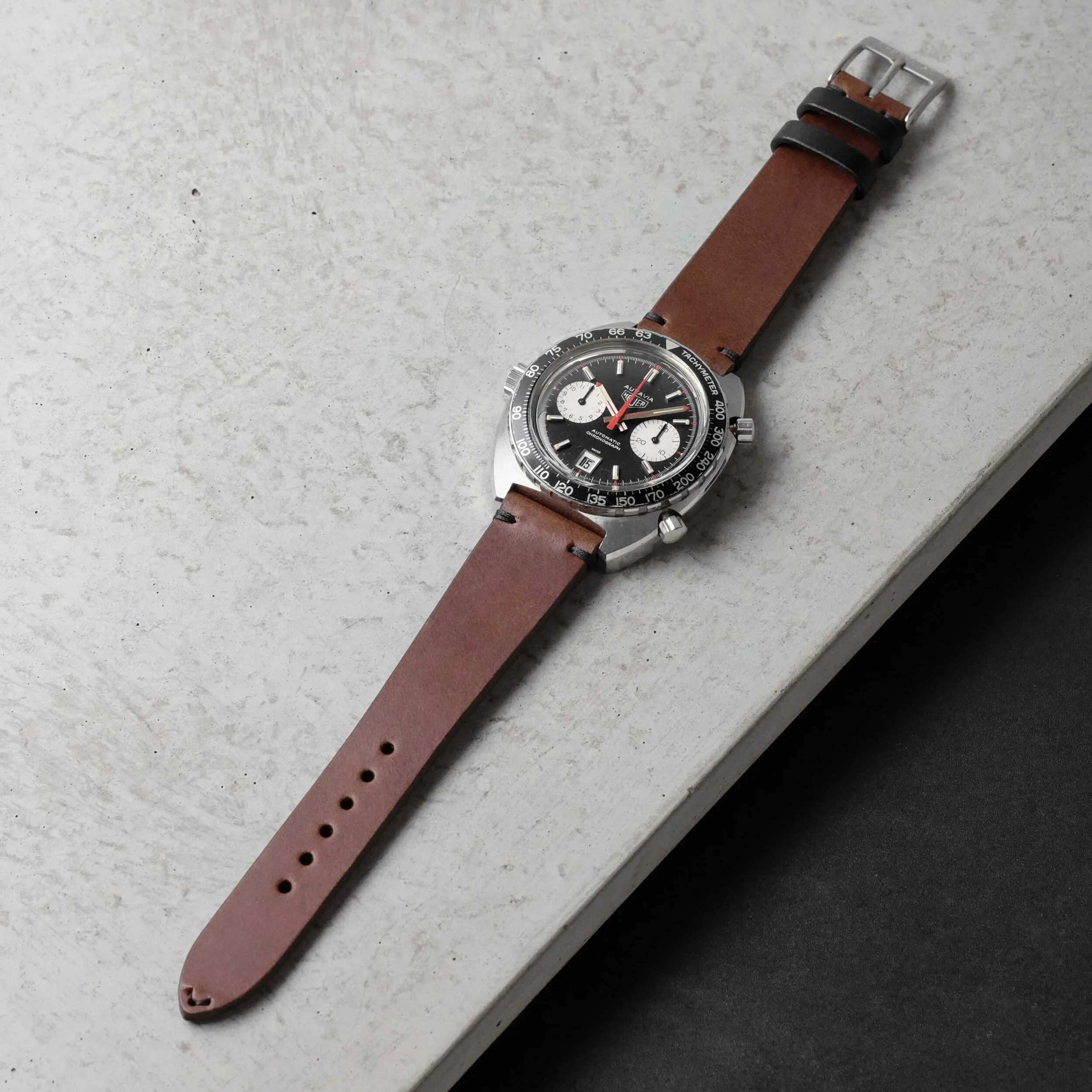 oxblood watch strap