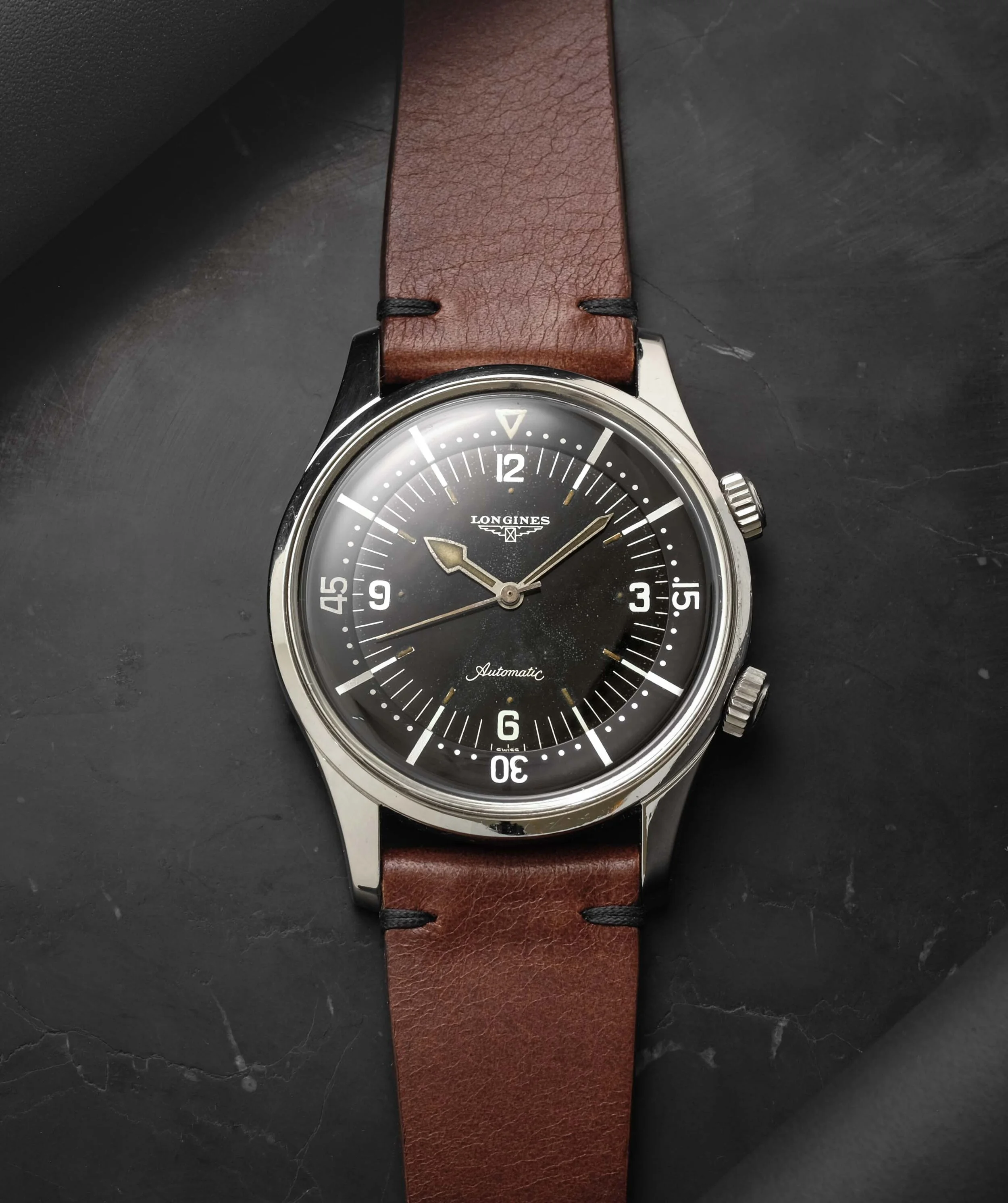 oxblood watch strap