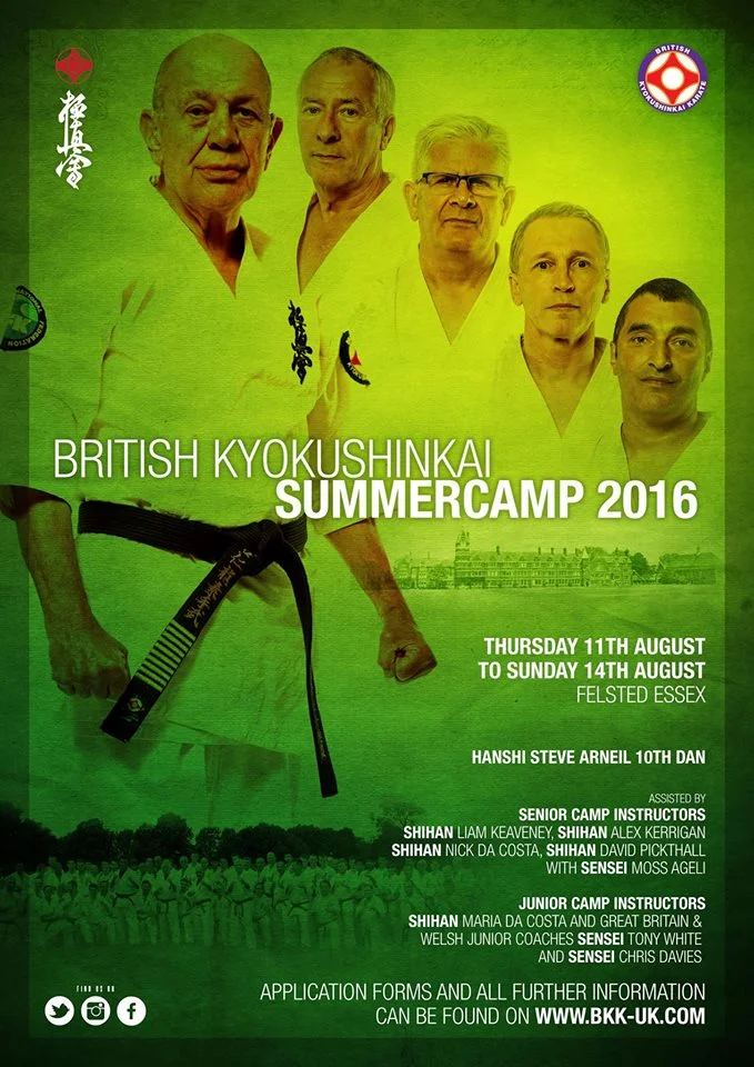 Hanshi Arneil and the BKK Summer Camp instructors will be taking students through their paces.