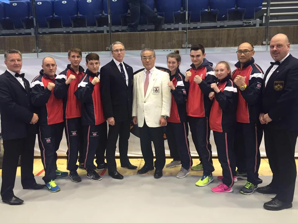 With Kancho Royama from Kyokushin-kan