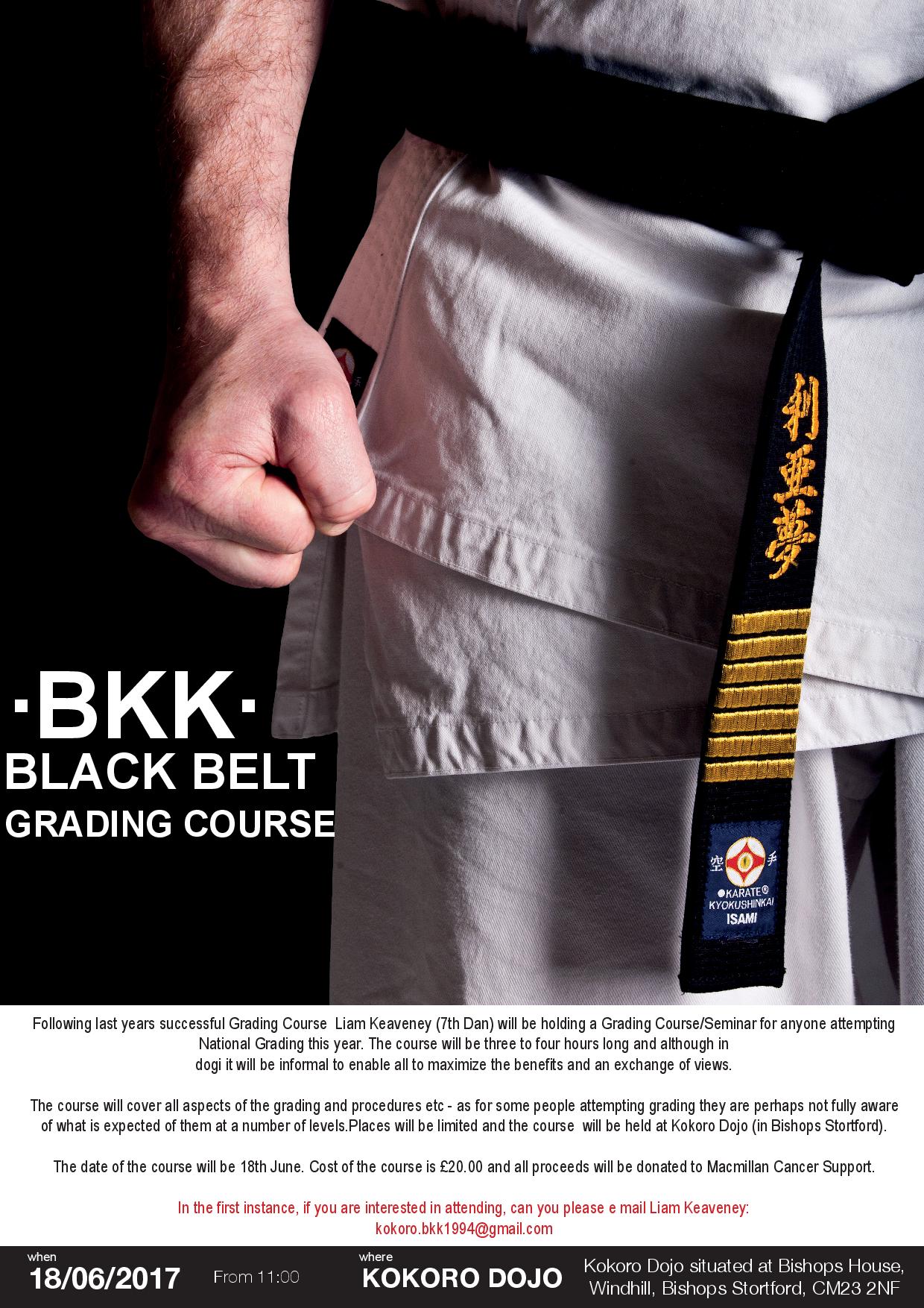 Black Belt Grading Course with Shihan Liam Keaveney