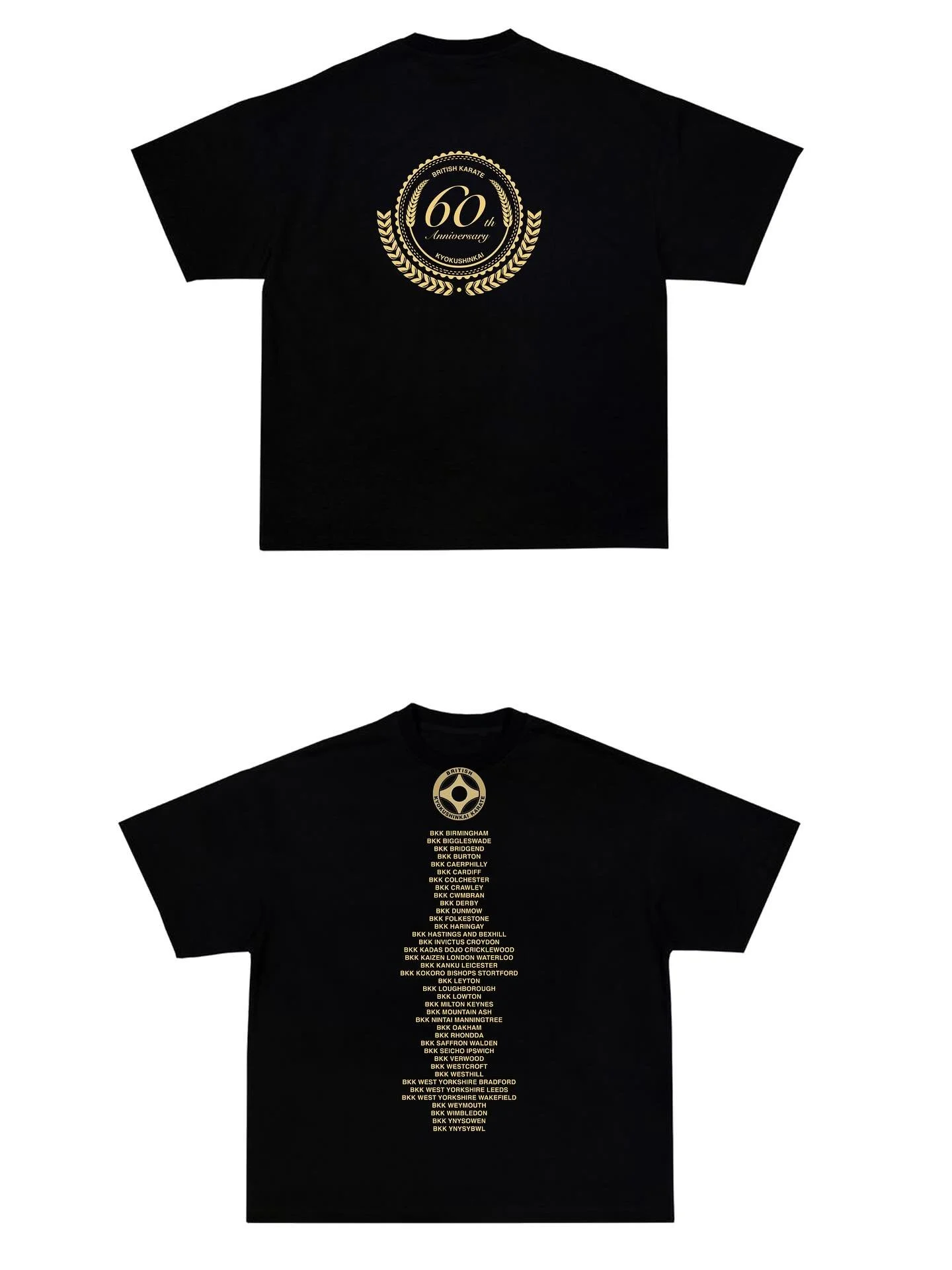 BKK 60th Anniversary T-shirt &pound;15

Order your own commemorative shirt in black , red or white with gold print. 

BKK Members should order through your dojo operator before 7th November. All t-shirts will be given to the dojo operator at the Brit