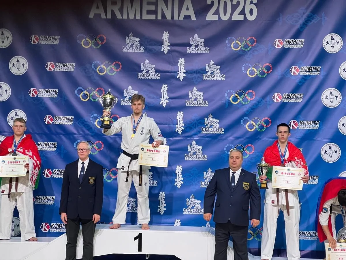 Mindas Burba Jr wins the U18 World Cup with an Ippon in the final 🥇

@burbajnr capped off a great event following a waza ari win in the semi and decision in the quarter finals. 

Congratulations to @kyokushinburton for all the support they are givin