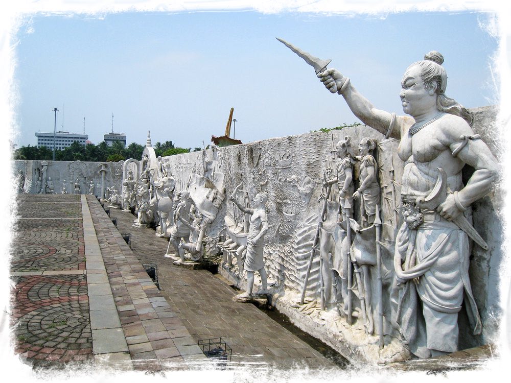 Gajah Mada Leading Troops into Battle