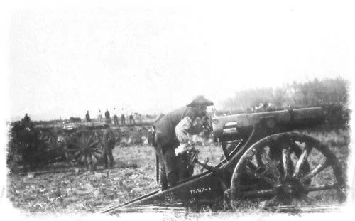 Dutch Canons Firing on the Balinese