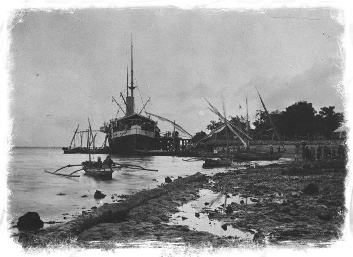 KPM Tourist Steamship SS Both Docked in Bali