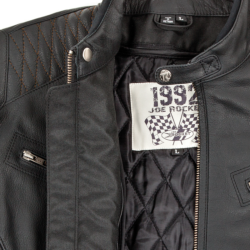 Joe Rocket 1052-2104 Old School Mens Leather Motorcycle Jacket Red/Black/Ivory, Large Joe Rocket 1052-2104 Old School Mens Leather Motorcycle Jacket Red/Black/Ivory, Large