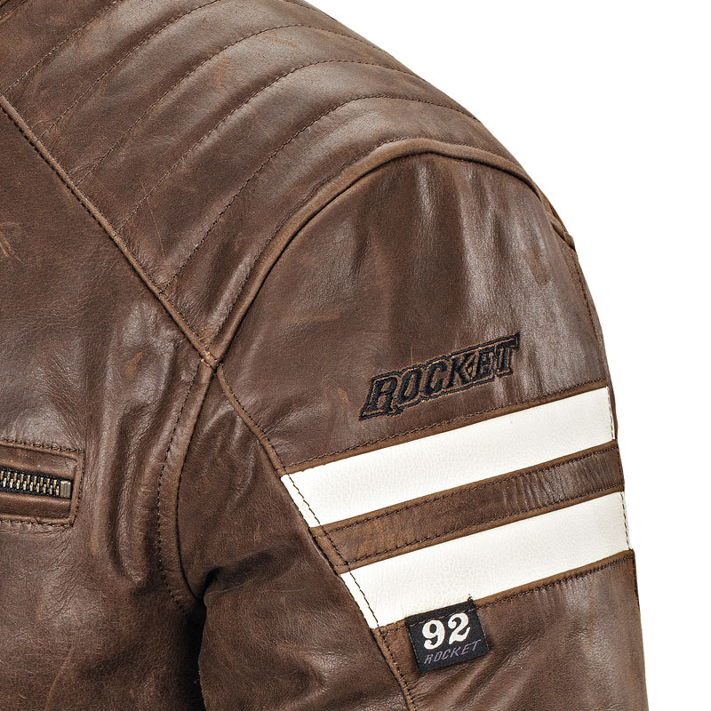 Black/Orange, Small Joe Rocket Classic 92 Mens Leather Jacket 