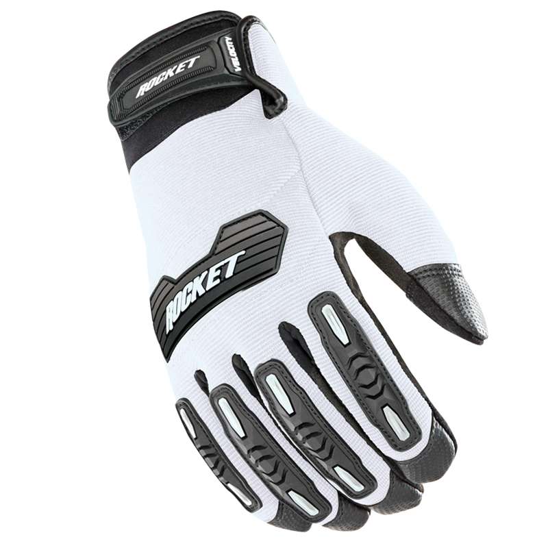 JOE ROCKET MENS VELOCITY 2.0 MESH SILVER  MOTORCYCLE GLOVES  LARGE TOUCH FINGER