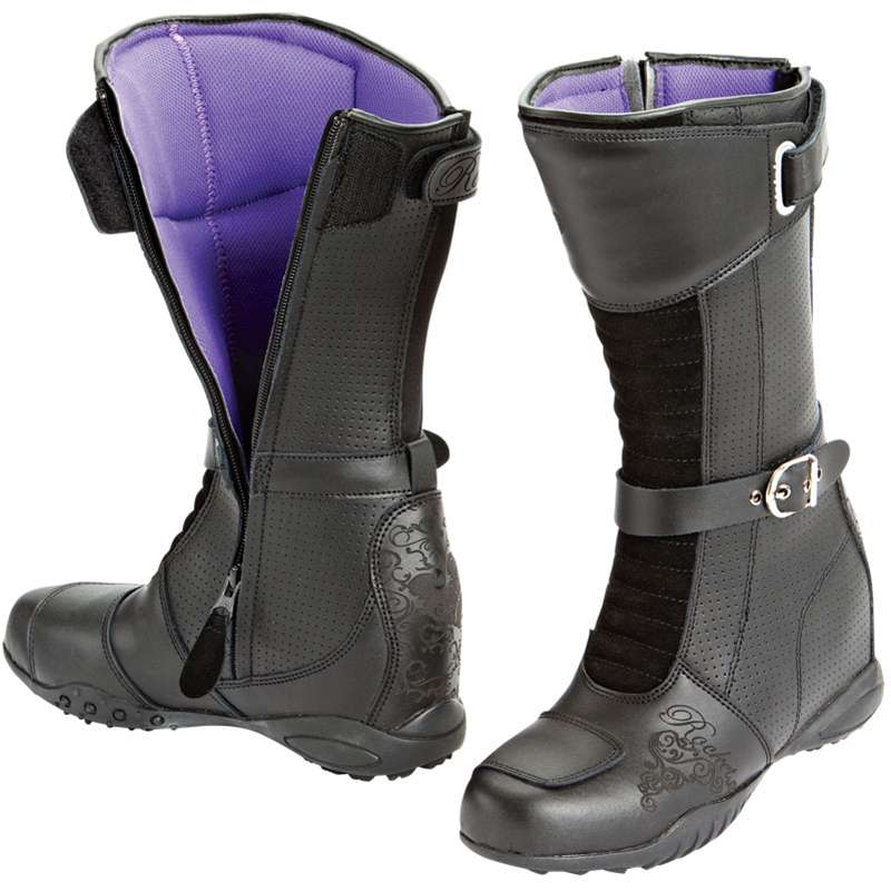 Joe Rocket Heartbreaker Womens Boots Black, Size 8