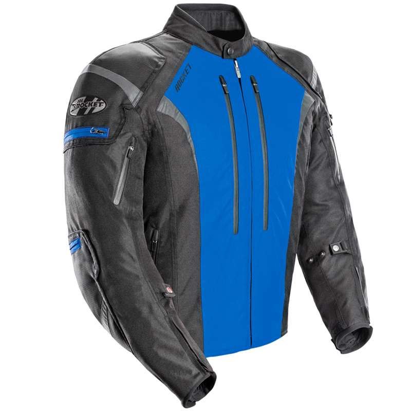 Black//Light Blue, Medium Joe Rocket Womens Atomic 5.0 Jacket