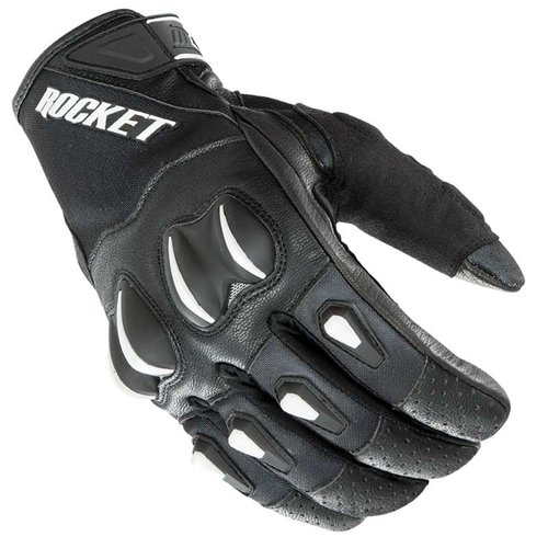 Joe Rocket 1340-1003 Vento Mens Fingerless Motorcycle Riding Gloves Black, Medium