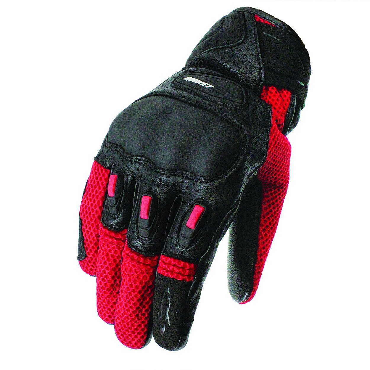 Joe Rocket Crew Touch Mens Motorcycle Riding Gloves Red/Black, Small 