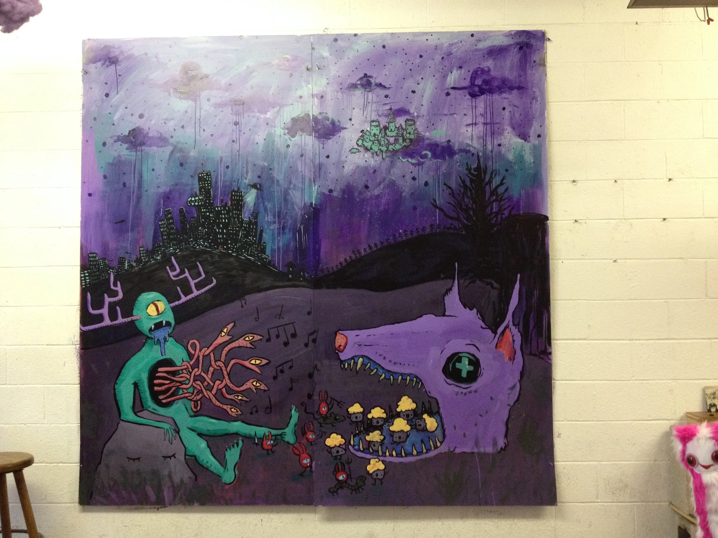 The second mural from the project collaborated on by Julius and Eric Piper