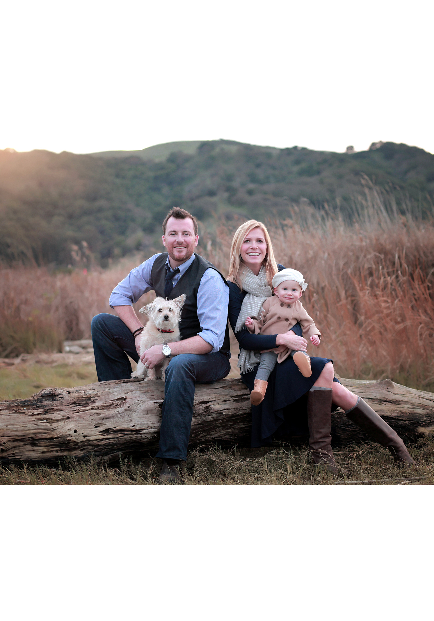 family portrait outdoors bay area