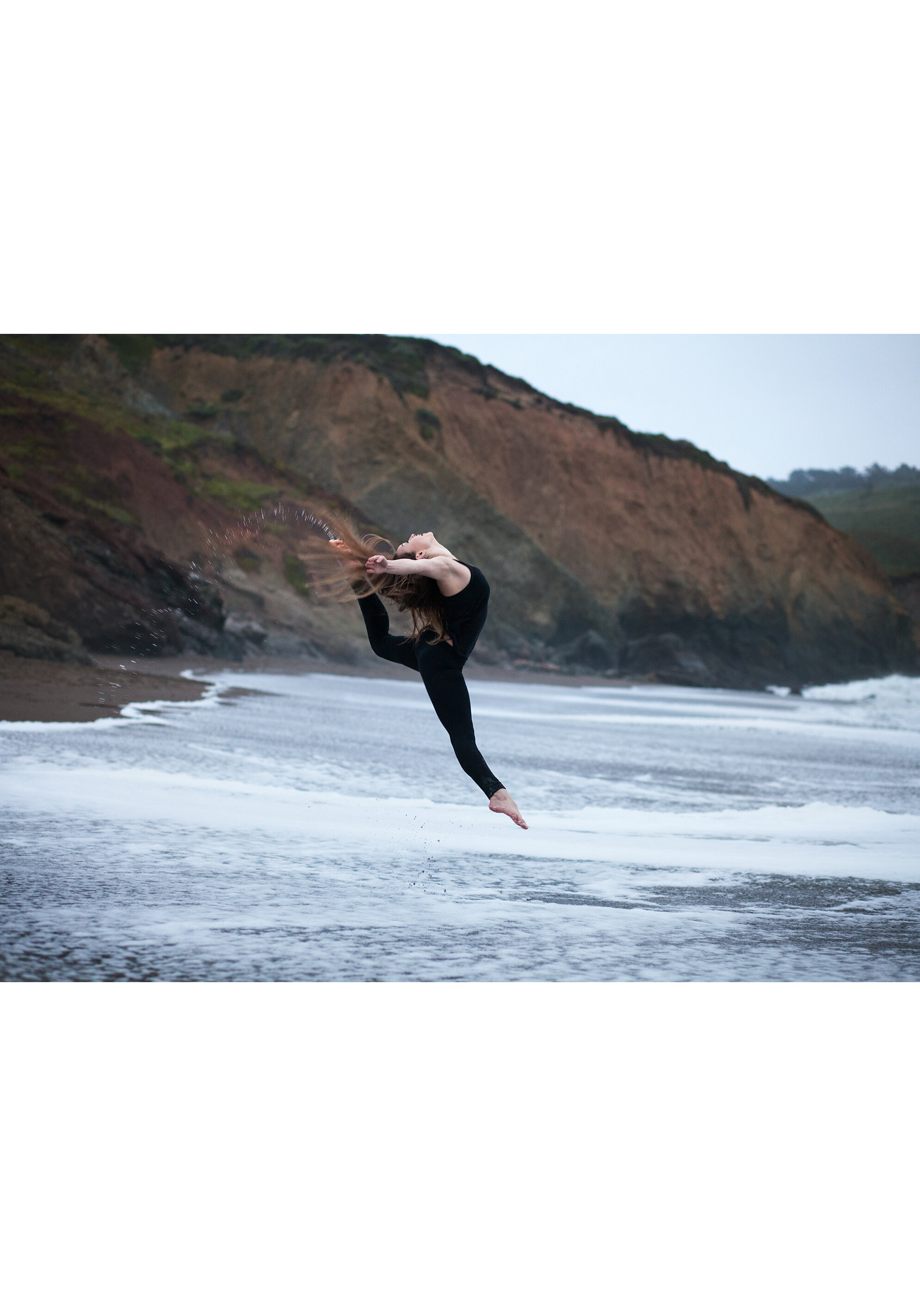 high school senior beach dance portrait session marin headlands