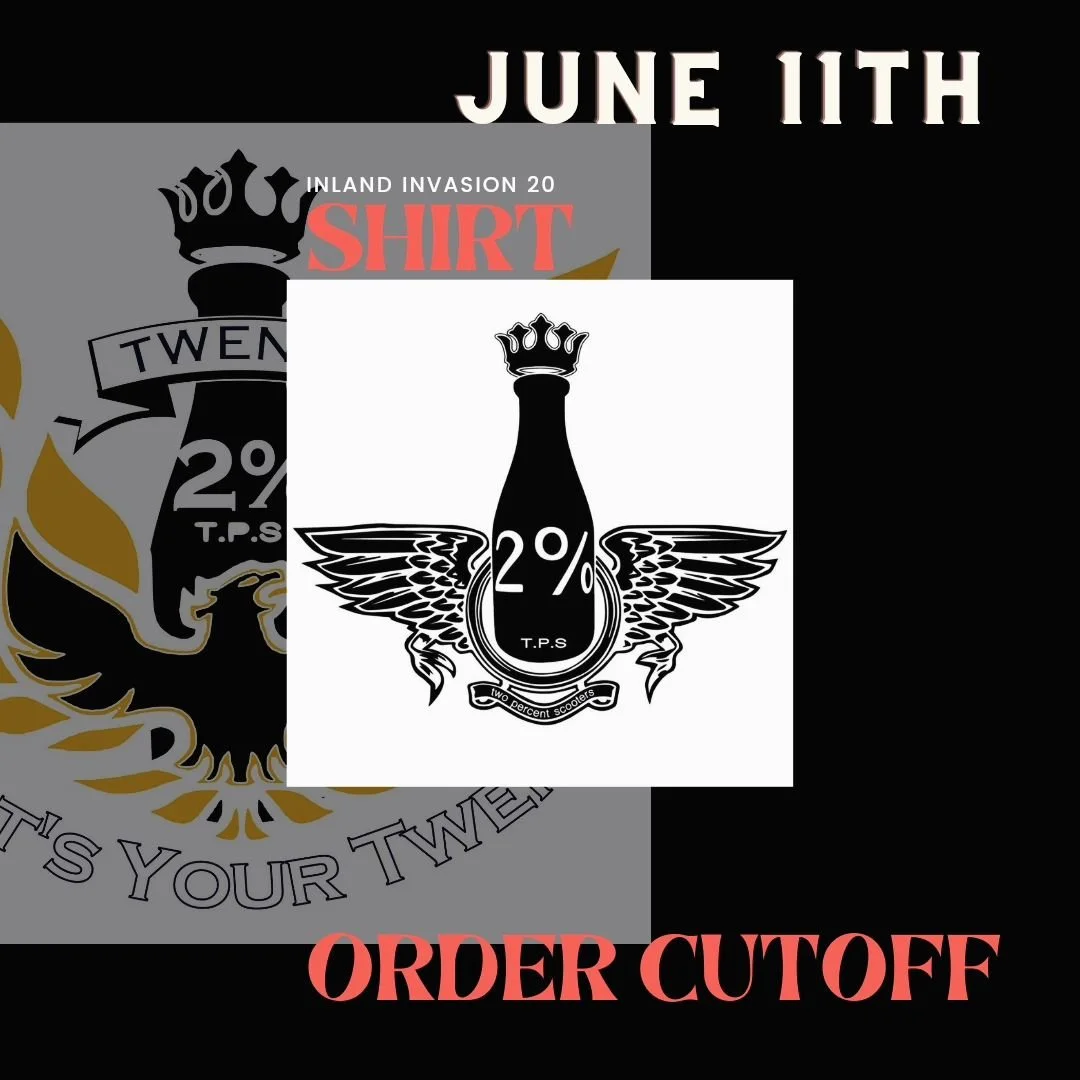 We are 3 weeks out from the greatest camping rally in the west. Shirt orders are cutoff on June 11th. Be sure to get yours or be sad for the rest of time that you missed out. #scooterrally #inlandinvasion #scootorbust