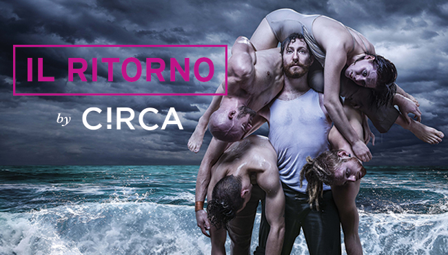 "Il Ritorno" by Circa. Created by Yaron Lifschitz with Quincy Grant and the Circa Ensemble. Image: Click HERE for source.