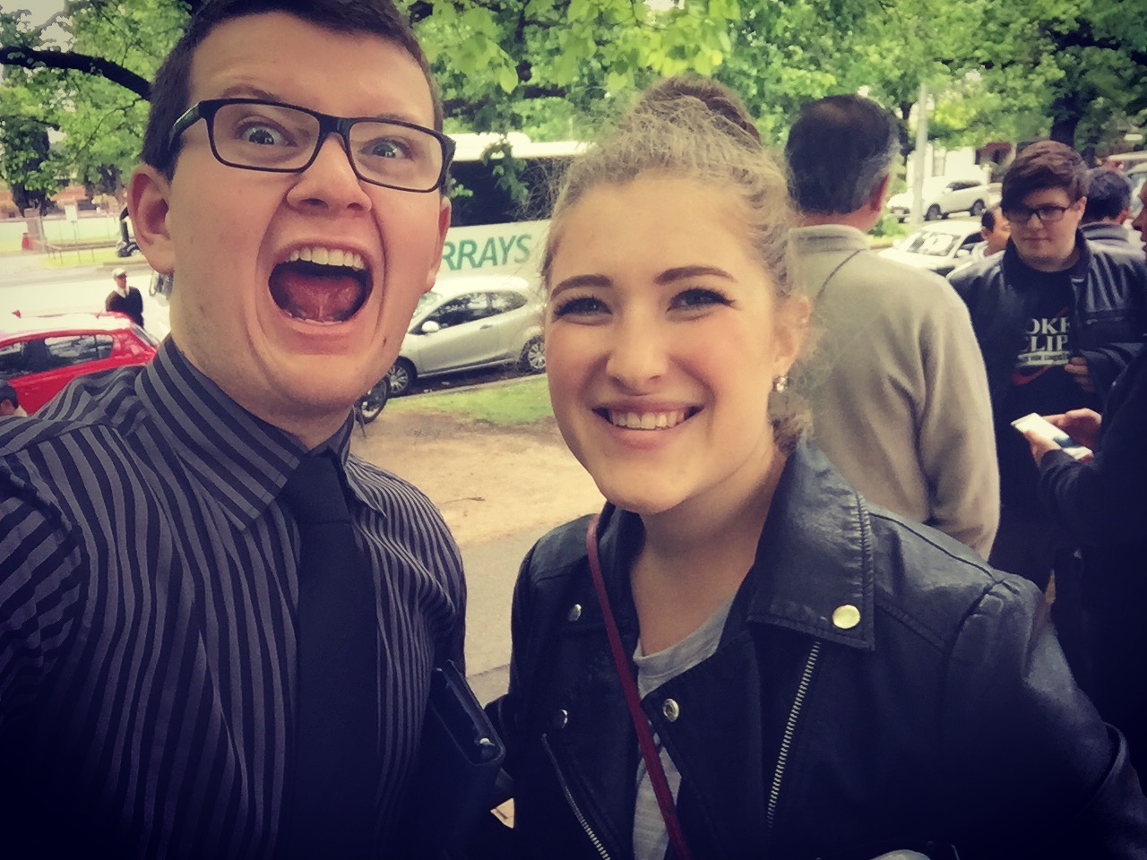 Post-exam selfie with my Girlfriend, Chloe. Image: © Jasen Scott, 2016.